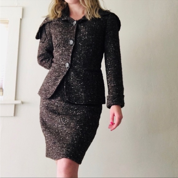Alpaca Tweed Blend Skirt Suit Set Lafayette 148
New York 🍁 - Picture 2 of 8
